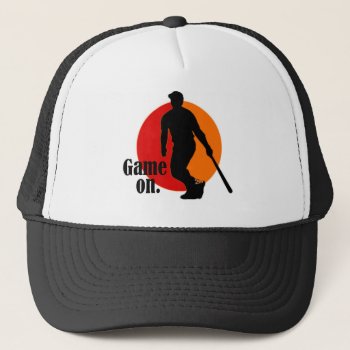 Baseball Hat: Game On. Trucker Hat by HappyLuckyThankful at Zazzle