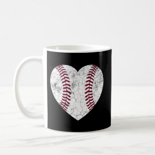 Baseball Heart Fun Mom Dad Softball Coffee Mug
