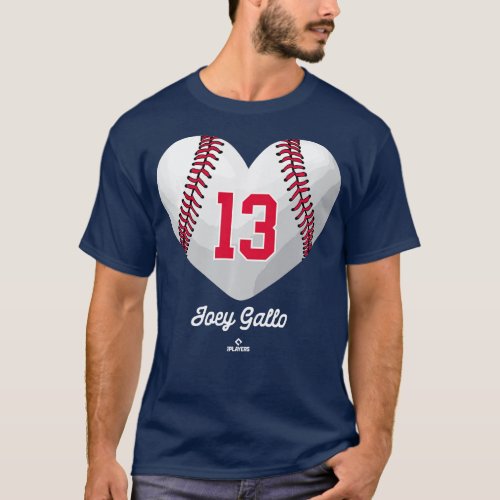 Baseball Heart Number Joey Gallo Minnesota MLBPA L T_Shirt