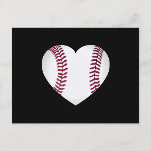 Baseball Heart Postcard