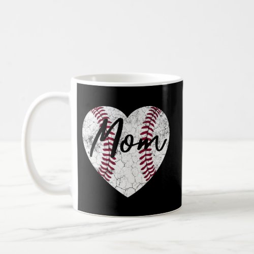 Baseball Heart Softball Mom MotherS Day Coffee Mug