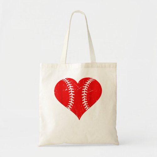 Baseball Heart Valentines Day Boys Girls  Tote Bag