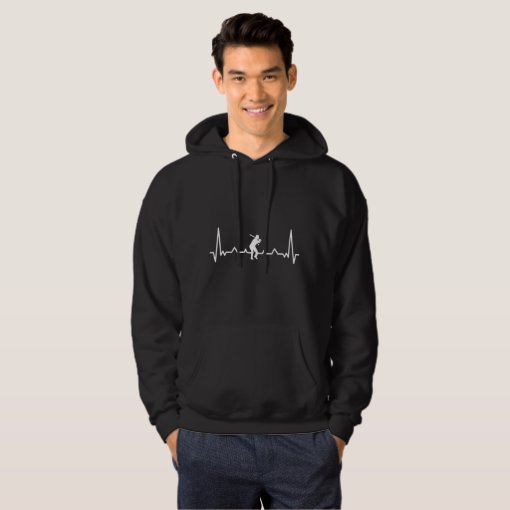 Baseball Heartbeat Hoodie | Zazzle