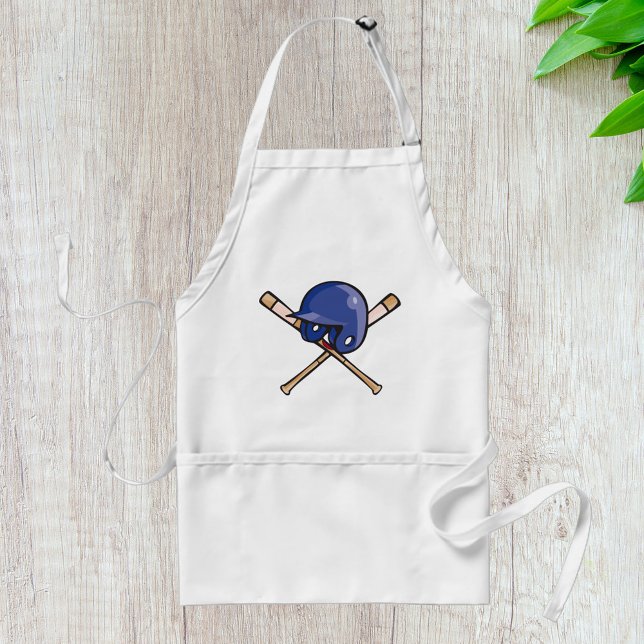 Baseball Helmet and Bats Sports Adult Apron (Creator Uploaded)