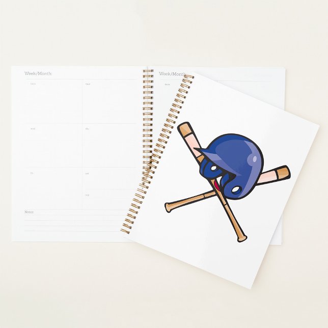 Baseball Helmet and Bats Sports Planner (Creator Uploaded)