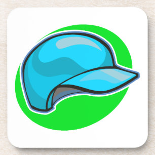baseball helmet drink coaster