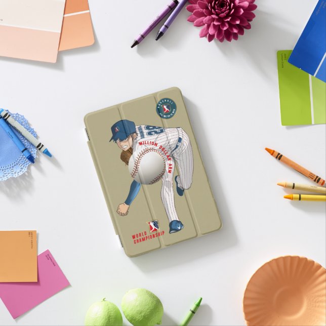 Baseball Hero with Million Dollar Arm | 7.9" iPad Mini Cover (In Situ)