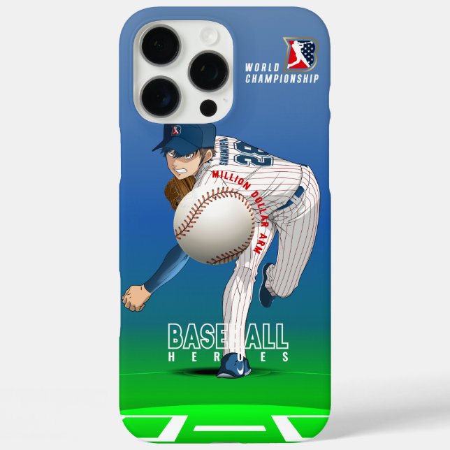 Baseball Hero with Million Dollar Arm |  Case-Mate iPhone Case (Back)