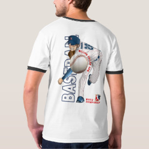 Baseball Hero with Million Dollar Arm Men Ringer T-Shirt