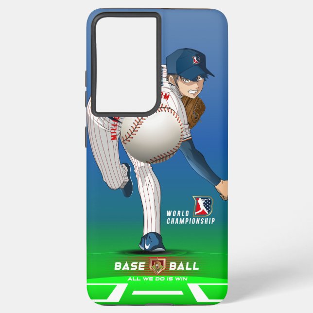 Baseball Hero with Million Dollar Arm |  Samsung Galaxy Case (Back)