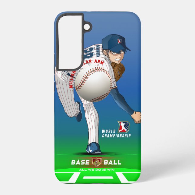 Baseball Hero with Million Dollar Arm |  Samsung Galaxy Case (Back)