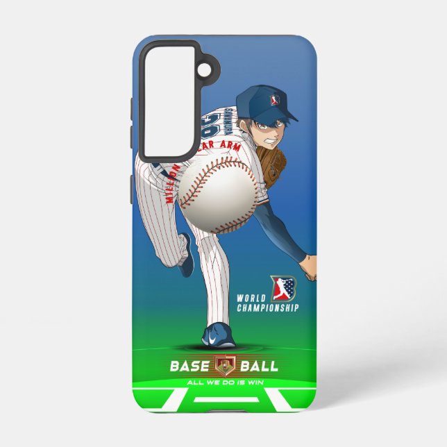 Baseball Hero with Million Dollar Arm |  Samsung Galaxy Case (Back)