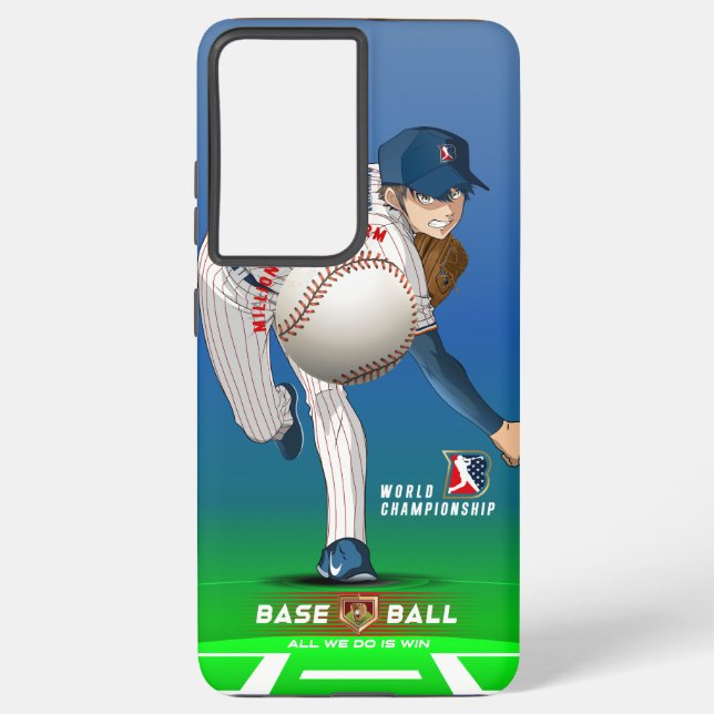Baseball Hero with Million Dollar Arm |  Samsung Galaxy Case (Back)