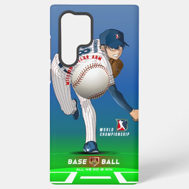 Baseball Hero with Million Dollar Arm |  Samsung Galaxy Case (Back)