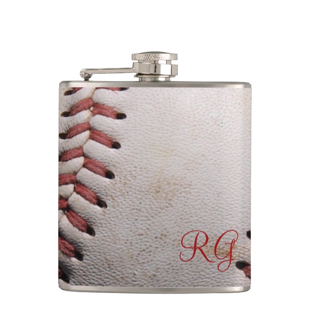 Baseball Hip Flask (Front)