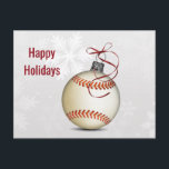 baseball Holiday greeting<br><div class="desc">baseball holiday card</div>