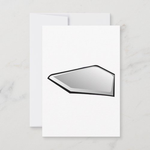 Baseball Home Plate Personalized Announcements