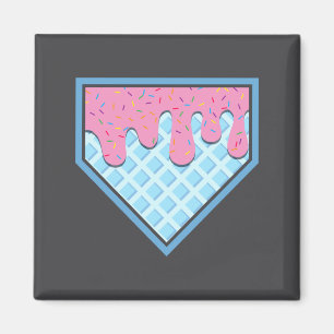 Baseball Home Plate Drip For Boys Ice Cream Snkl Magnet