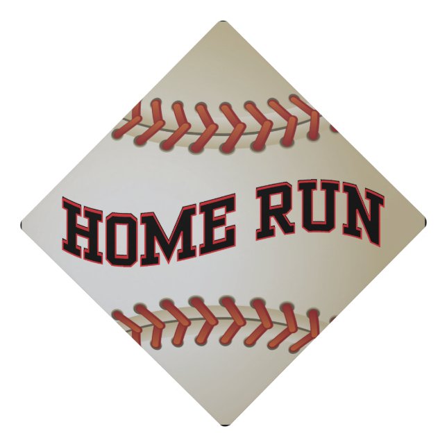 Baseball Home Run Graduation Cap Topper (Front)