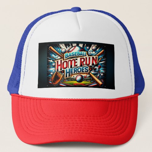 Baseball Home Run Heroes Trucker Hat