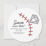 Baseball Homerun Diamond Gem  Save The Date