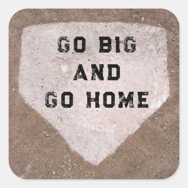 Baseball Humor Square Sticker (Front)