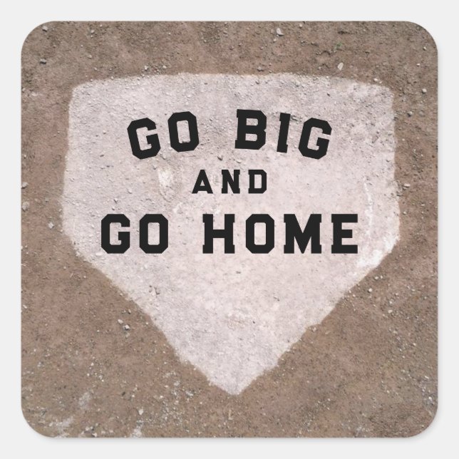 Baseball Humor Square Sticker (Front)