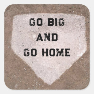 Baseball Humor Square Sticker