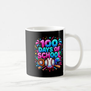 Baseball Ice Cream Drip 100 Days Of School Student Coffee Mug