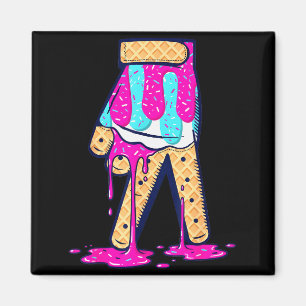 Baseball Ice Cream Drip Boys Glove Sprinkles Baseb Magnet