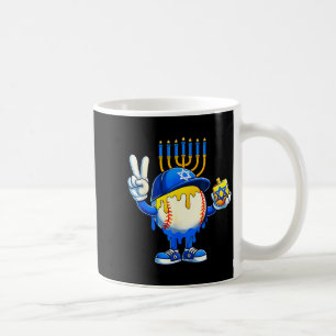 Baseball Ice Cream Drip Dreidel Happy Hanukkah Boy Coffee Mug