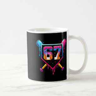 Baseball Ice Cream Drip Number 67 Six Seven Meme C Coffee Mug