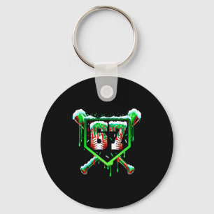 Baseball Ice Cream Drip Number 67 Six Seven Meme C Keychain