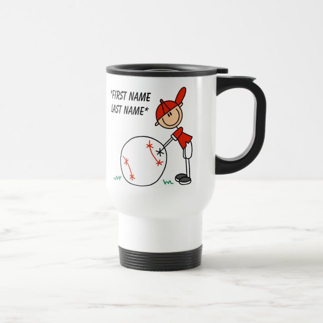 Baseball I'm 8 Customizable Mug (Right)