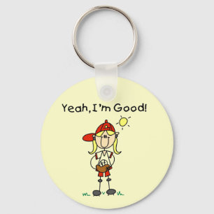 Baseball I'm Good Tshirts and Gifts Keychain