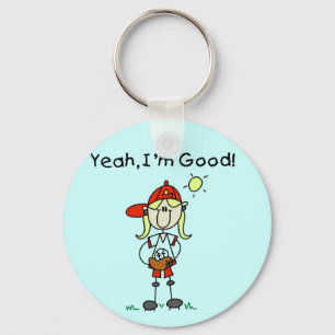 Baseball I'm Good Tshirts and Gifts Keychain