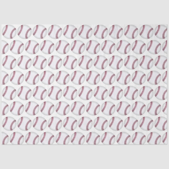 Baseball Image Tissue Paper (Front)