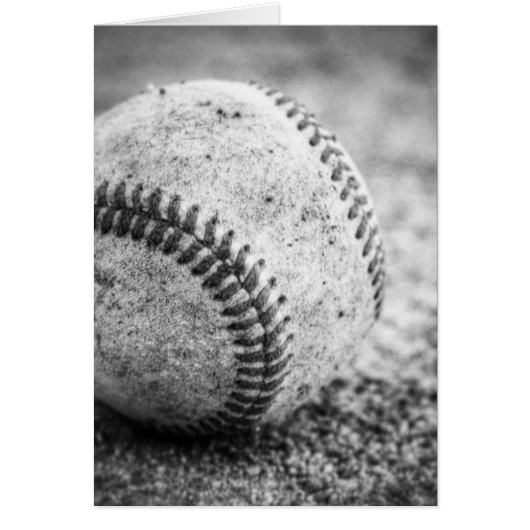 Baseball in Black and White Cards (Front)