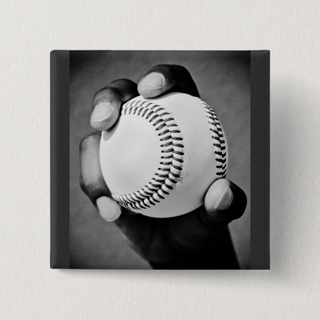 baseball in hand button (Front)