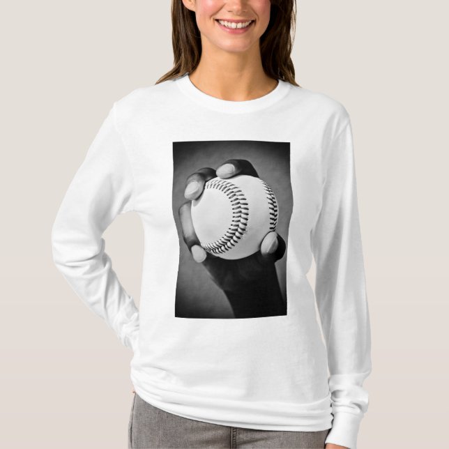 baseball in hand T-Shirt (Front)