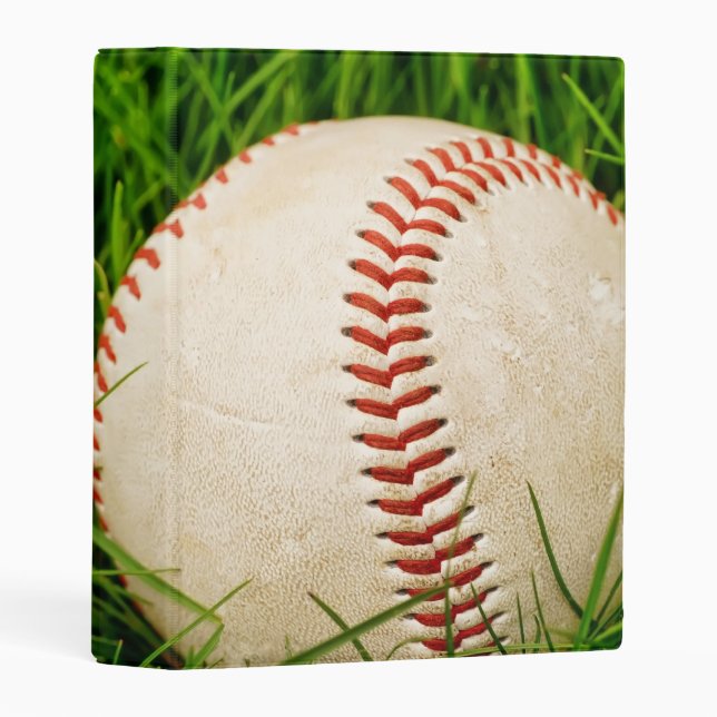 Baseball in the Summer Grass Mini Album Mini Binder (Front/Spine)
