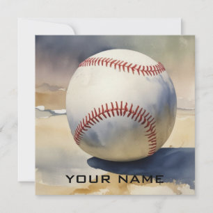 Baseball Inspirational Add Your Name Card