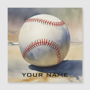 Baseball Inspirational Add Your Name Magnetic Card
