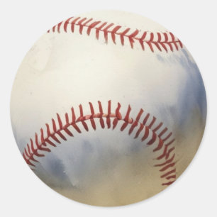 Baseball Inspirational Classic Round Sticker