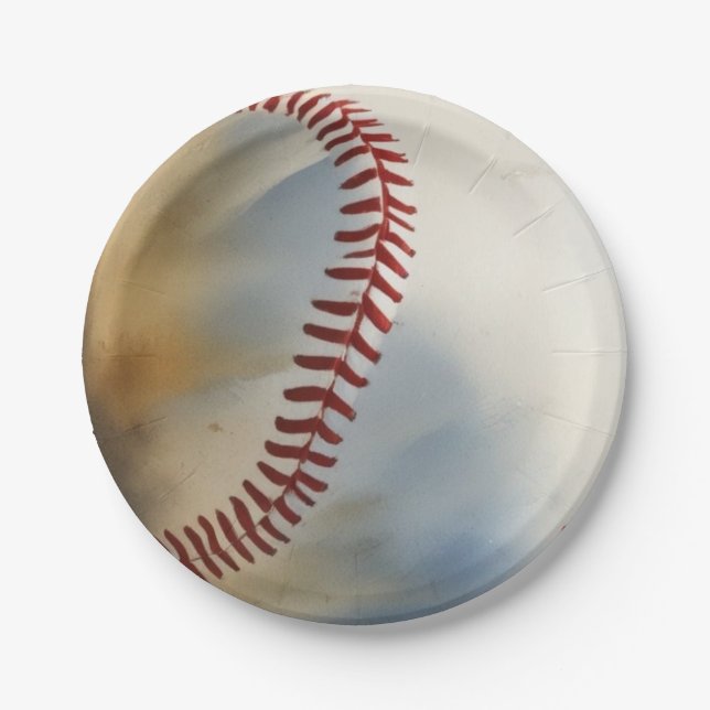 Baseball Inspirational Paper Plates (Front)