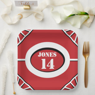 Baseball inspired Paper Plate