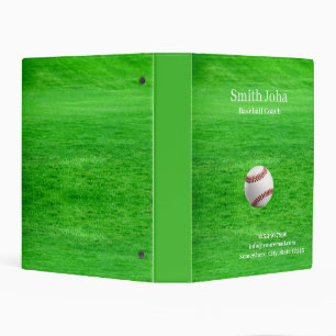 Baseball  Instructor Professional Mini Binder