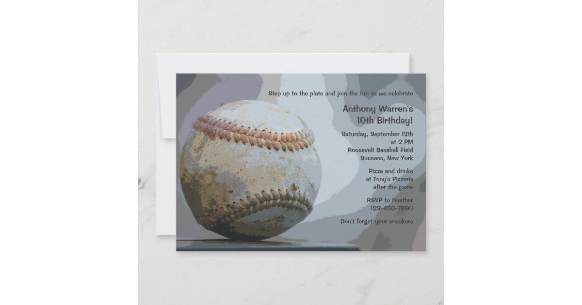 Baseball Invitation | Zazzle