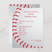 Baseball Invitation (Front/Back)