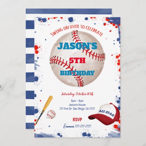 Baseball Invitations 